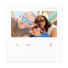 Monitor videointerfon TCP/IP, TFT LCD 4.3 inch touch screen 9 butoane, PoE, WiFi, Alb - HIKVISION DS-KH6110-WE1-White SafetyGuard Surveillance