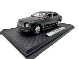 Macheta Bentley Mulsanne negru 1:24 replica metal lumini si sunete usi capota portbagaj deschise