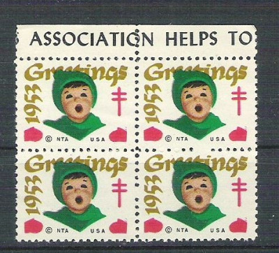 USA, Cinderella 1953 Christmas x 4, MNH L.085 foto