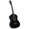 Gossi chitara clasica incepatori, negru, 4/4 39&quot;, lemn de tei