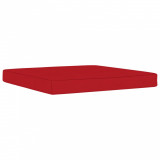 Pernă de taburet din paleți, roșu, material textil, vidaXL