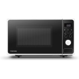 Cuptor cu microunde MM2-AM23PFWH, 23 L, 800 W, 8 functii auto, functie blocare copii, front negru, carcasa alba