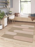 Covor Belgian, Rio 24511, Bej/Roz, Diverse Dimensiuni - 120x170 cm