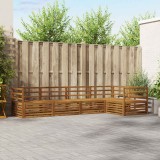 vidaXL Set de canapele de exterior 5 pcs natural Lemn Solid de Acacia 3373439
