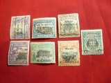 Serie mica Peisaje 1918 Compania de Mozambic colonie portugheza supratip, 7 val.