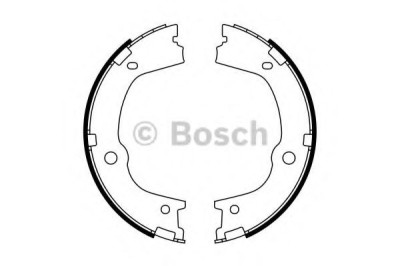 Set saboti frana, frana de mana HYUNDAI SANTA FE II (CM) (2005 - 2012) BOSCH 0 986 487 776 foto