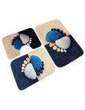 Set covorase baie model pietre, Home