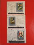 YEMEN, ARTĂ - COLIȚE IMPERF. MNH, Nestampilat