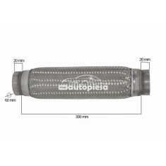 Racord flexibil toba esapament 60 x 300 mm FLANK FL 67815