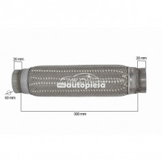 Racord flexibil toba esapament 60 x 300 mm FLANK FL 67815