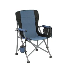 Leziter Scaun de pescuit Leziter Comfort cu cotiere si suport pentru pahare, albastru Mobalis Homvera