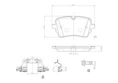BREMBO P 85 190 PRIME LINE set placute frana,frana disc
