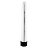 Vibrator Super Slick, Argintiu, 17 cm