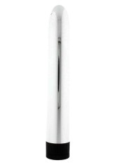Vibrator Super Slick, Argintiu, 17 cm foto