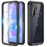 Husa Waterproof pentru Samsung Galaxy A57 5G, ShellBox, Neagra