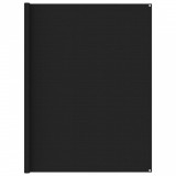vidaXL Covor pentru cort, negru, 250x350 cm