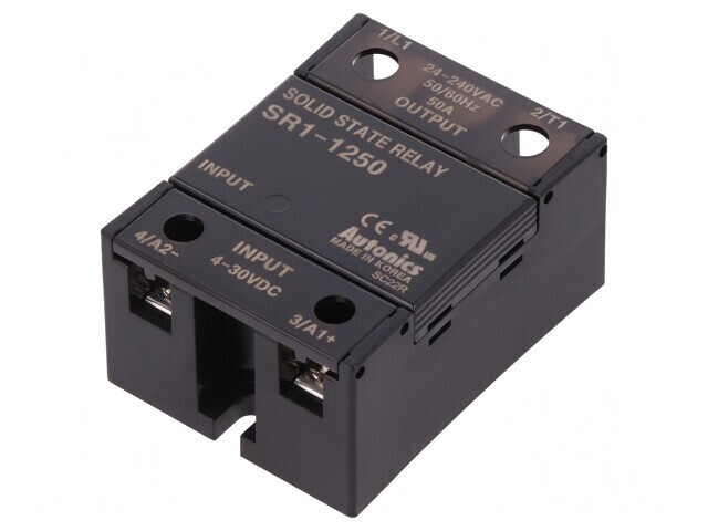 Releu Semiconductor 50A 1-fazat 4-30VDC 24-240VAC