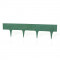 Gard pentru gradina din plastic flexibil, verde, model piatra, set 3 buc, 78x9.5/20 cm, 2.34 m, Gardenplast GartenVIP DiyLine