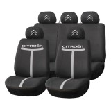 Set Huse Scaune Universale HLX1 Compatibile cu Citroen &ndash; Negru/Gri