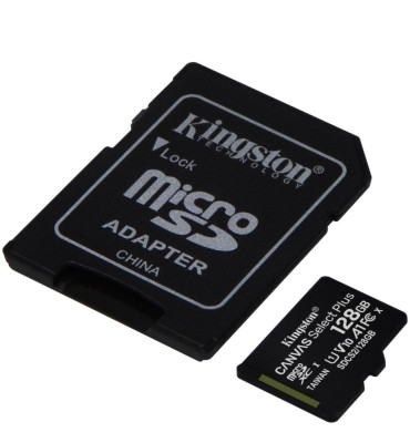 Card de memorie MicroSD Kingston Canvas Select Plus, 128GB, 100MB/s, cu adaptor foto