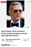 OCHELARI CARTIER VENDOME - Aviator - James Bond - GP 18K - Anii 80 - Vintage - Ca noi !