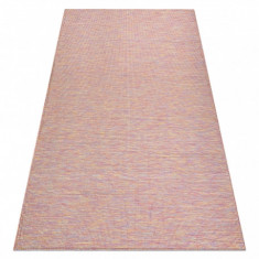 Covor SISAL PATIO 2778 țesute plate roz / albastru / bej, 155x220 cm