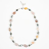 Colier cu pietre naturale multicolore