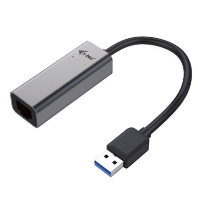Adapter i-tec USB 3.0 Metal Gigabit Ethernet 1x USB 3.0 do RJ-45 10/100/1000 Mbps LED foto