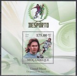 Mozambic 2010 - Lionel Messi - Cel mai bun fotbalist in 2010, Colita, MNH, Nestampilat