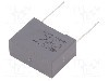 Condensator cu polipropilena, 1&micro;F, 310V AC, KEMET - F863DS105K310R