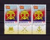 ✅RO 2009 ,LP 1849 ,&quot;Statul Major al Armatei - 150 ani &quot; straif 3+toate tabs ,MNH, Nestampilat