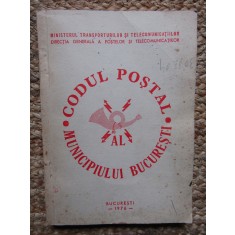 CODUL POSTAL AL MUNICIPIULUI BUCURESTI 1976