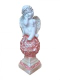 Cumpara ieftin Statueta decorativa, Inger, Roz, 36 cm, DVAN0016-2G