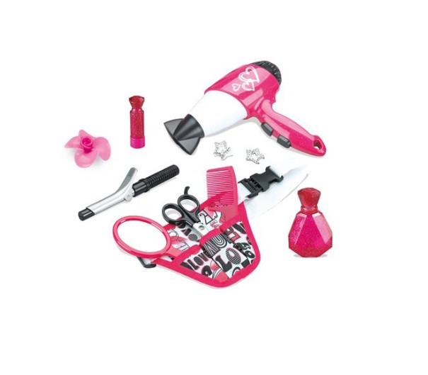 Set de jucarie pentru ingrijirea parului, pe baterii, 11 piese, 3 ani+