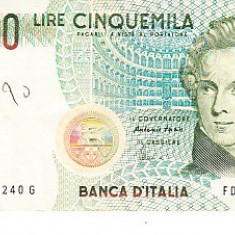 M1 - Bancnota foarte veche - Italia - 5000 lire - 1985