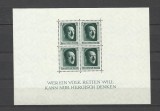 GERMANIA REICH 1937 BLOC 8 MNH