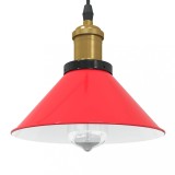 VidaXL Lampă suspendată reglabilă pe &icirc;nălțime E27 roșu lucios metal