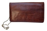 GEANTĂ UMAR / CLUTCH VINTAGE DIN PIELE NATURALA DE ȘARPE