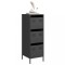 Gossi dulap inalt, negru, 39x35x103,5 cm, otel