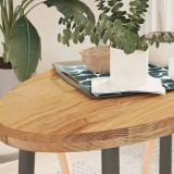 VidaXL Blat de masă maro deschis 100x50x4 cm lemn masiv de stejar oval