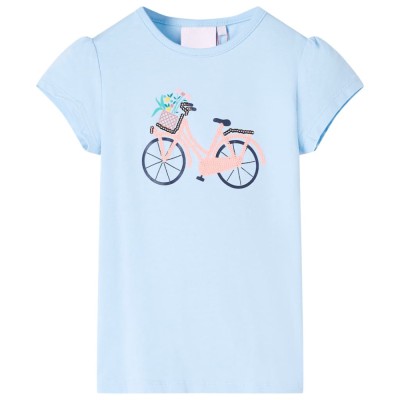 Tricou pentru copii, albastru deschis, 116 foto