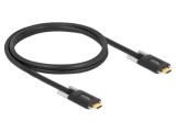 Cablu USB-C dublu mufă 1m negru 24AWG 30AWG DELOCK 83720