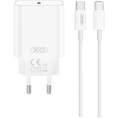 Incarcator Retea Cu Cablu USB-C XO Design CE32, 20W, 3A, 1 x USB-C, Alb