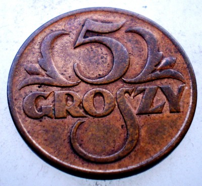 1.296 POLONIA 5 GROSZY 1928 foto