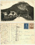 CP1977N Deva, Parcul cu cetatea, ștampilă cenzură Deva și Monopolul Cărților Poștale, 1944, carte poștală