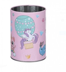 Suport metalic Animalute si unicorn pentru creioane si pixuri, 7x10 cm