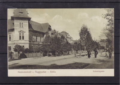 SIBIU SCHEWISGASSE CIRCULATA 1916 FELDPOST foto