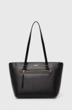 Dkny poseta de piele culoarea negru, R42A3E20