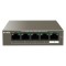 Switch 4 porturi Gigabit PoE, fara management, 1 port Uplink Gigabit - Tenda TEG1105P-4-63W SafetyGuard Surveillance
