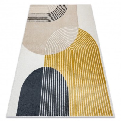 Covor FUSION 0240 crem / galben - Geometric, modern, abstract, 280x370 cm foto